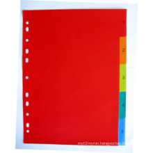 5 Pages Colored PP Index Divider (BJ-9027)